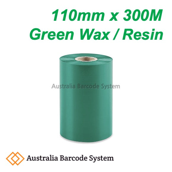 green wax resin ribbon 110mm x 300M