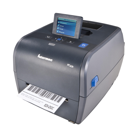 intermec by honeywell pc43t lcd 300dpi label printer