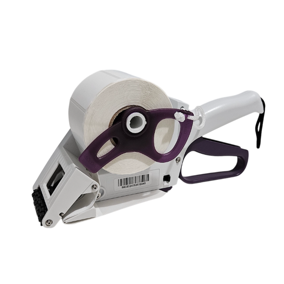 label applicator sideview