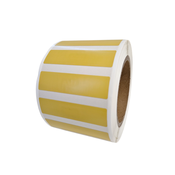 rfid uhf label synthetic pp 76mm x 20mm yellow colour