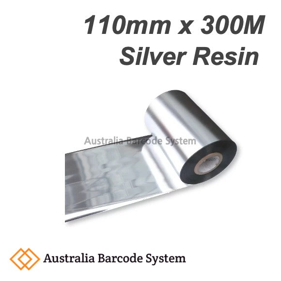 silver resin ribbon 110mm x 300M