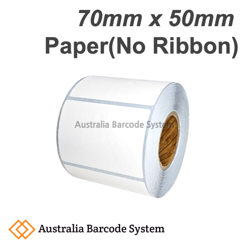 thermal paper label 70mm x 50mm