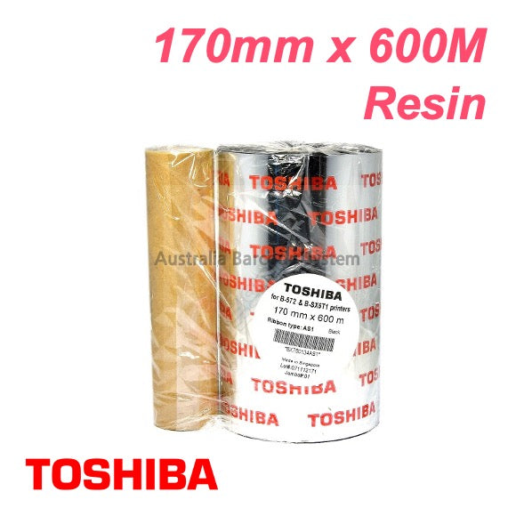toshiba as1 resin ribbon 170mm x 600M