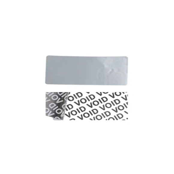 void label full transfer silver 40mm x 10mm