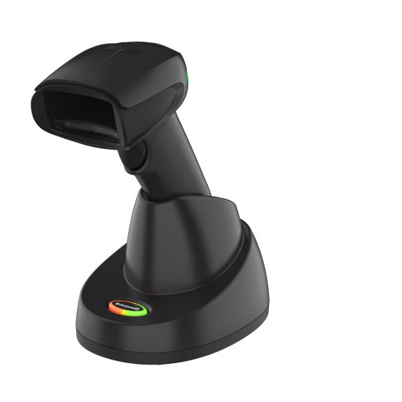 honeywell wireless barcode scanner in white background