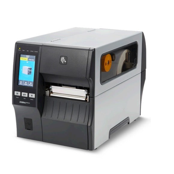 zebra industrial label printer in white background