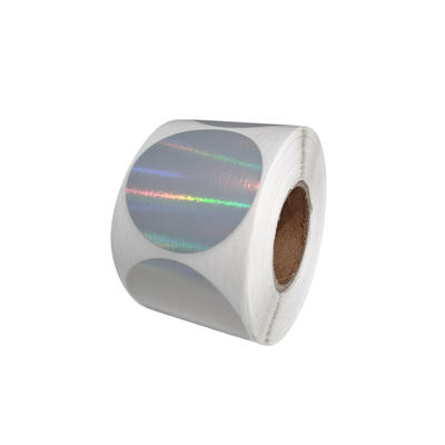 holographic label 50mm x 50mm round shape