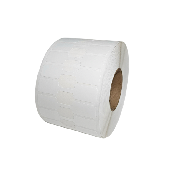 jewellery label 55mm 12mm dumbbell shape