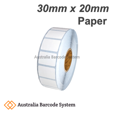 paper label 30mm x 20mm