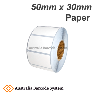 paper label 50mm x 30mm