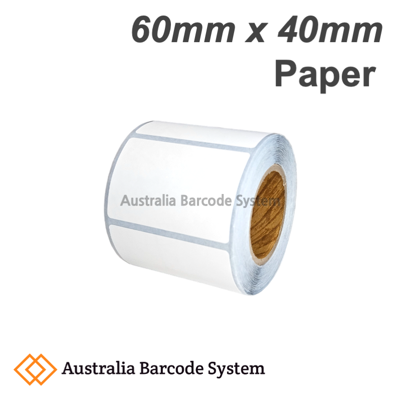 paper label 60mm x 40mm