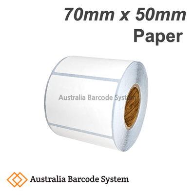 paper label 70mm x 50mm