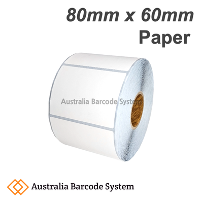 paper label 80mm x 60mm