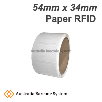 paper uhf rfid label 54mm x 34mm