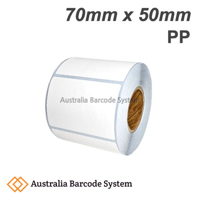 pp label 70mm x 50mm