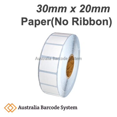 thermal paper label 30mm x 20mm