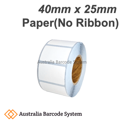 thermal paper label 40mm x 25mm