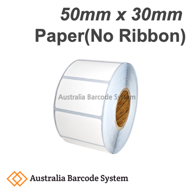 thermal paper label 50mm x 30mm