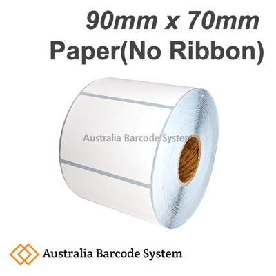 thermal paper label 90mm x 70mm