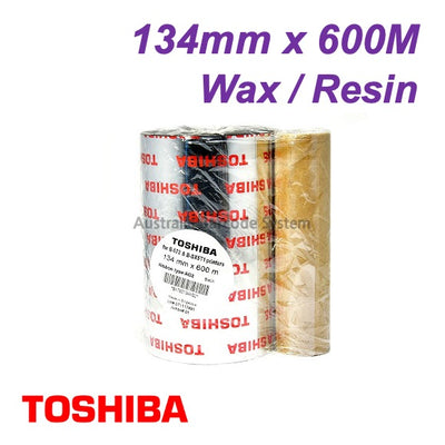 toshiba ag2 wax resin ribbon 134mm x 600M