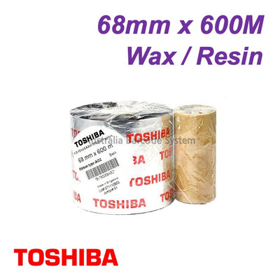 toshiba ag2 wax resin ribbon 68mm x 600M