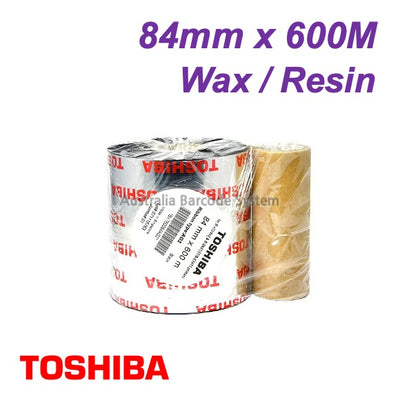 toshiba ag2 wax resin ribbon 84mm x 600M