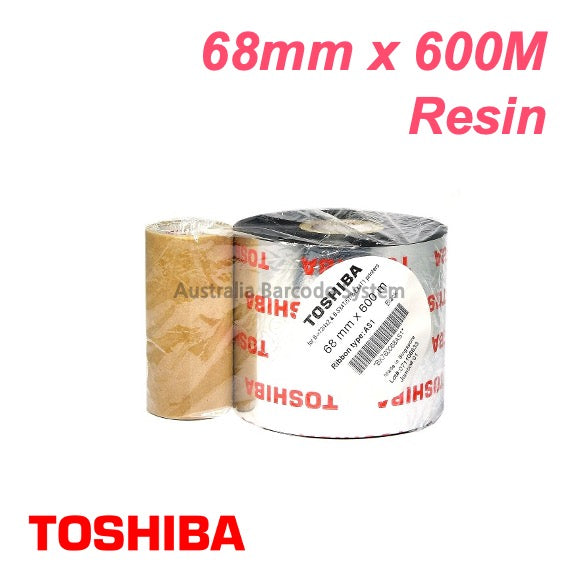 toshiba as1 resin ribbon 68mm x 600M