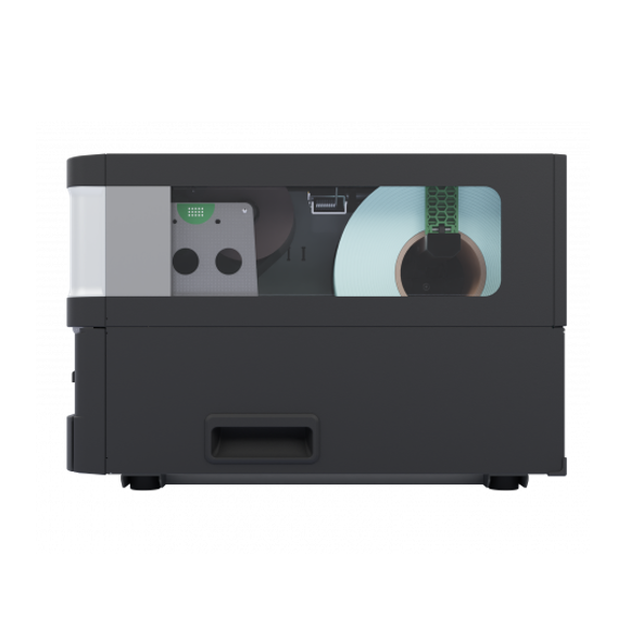 toshiba bx410t-ts 300dpi label printer side