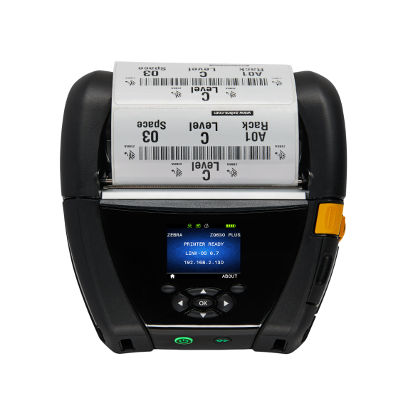 zebra zq630 plus mobile label printer front